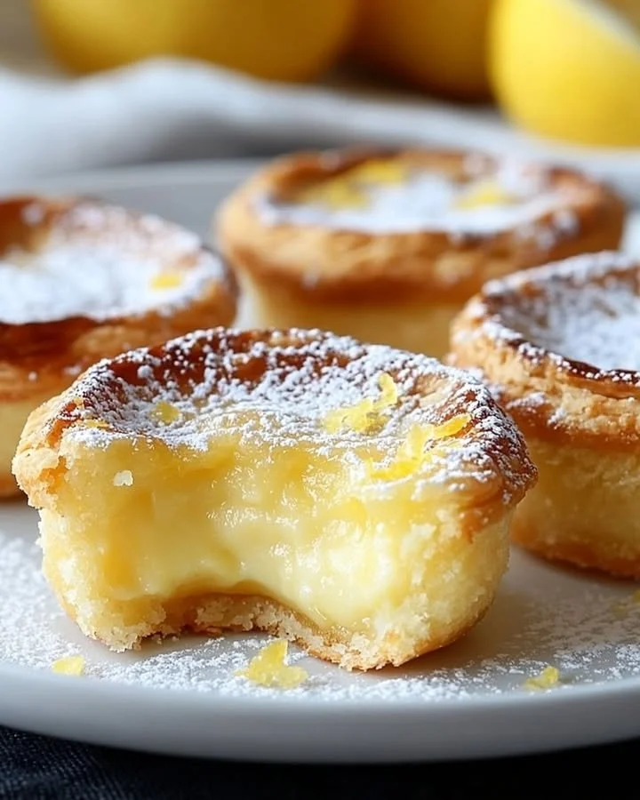 Baby Lemon Impossible Pies recipe with a sweet and tart flavor profile