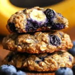 Delicious banana blueberry breakfast cookies for a healthy morning snack
