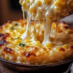 Delicious cream cheese corn casserole baked to perfection