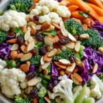 Crunchy detox salad with fresh vegetables and healthy ingredients