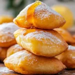 Easy homemade sopapillas served with honey and powdered sugar
