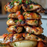 Delicious Herb-Infused Mediterranean Chicken Gyro served with fresh veggies