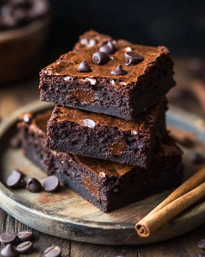 Delicious Blackout Brownies inspired by Johnny Cash's famous recipe.