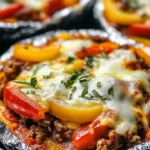 Low carb crustless pizza bowl topped with fresh ingredients and cheese
