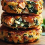 Delicious Mediterranean salmon patties served on a plate with fresh herbs.