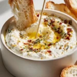 Melting Candle Ricotta Dip served with Herb-Garlic Butter Flame
