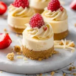 No-Bake White Chocolate Cheesecake Bites with Graham Cracker Crust