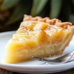 Delicious Southern Pineapple Pie with a golden crust and vibrant pineapple filling
