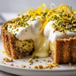 Delicious Burrata Explosion Tart with creamy burrata cheese and fresh ingredients